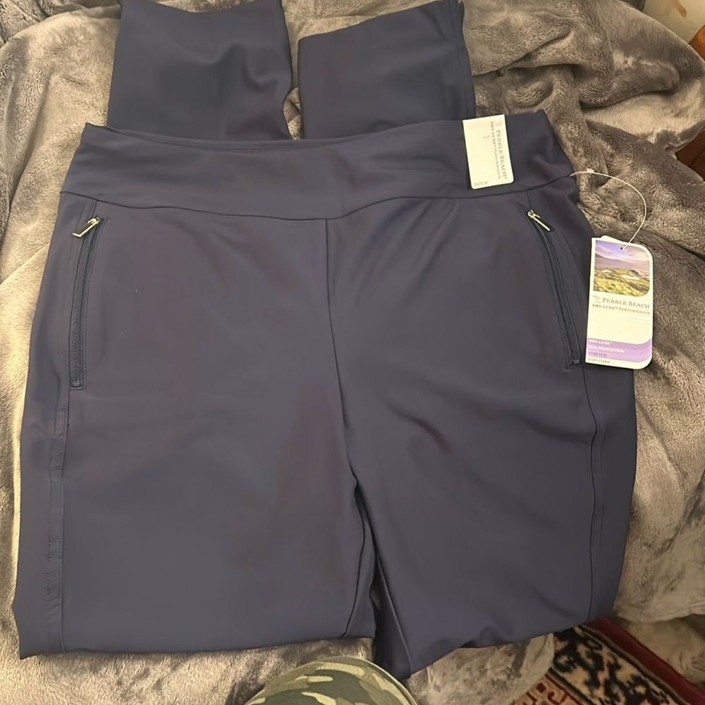 NWT PEBBLE BEACH NAVY PANTS M